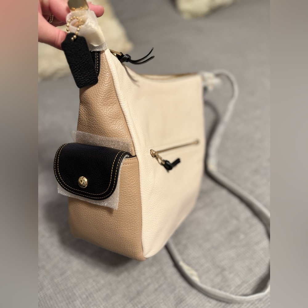 NWT Coach Pennie Shoulder Bag in Colorblock Chalk - Picture 7 of 10